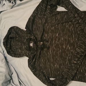 Rock and Republic mens small black textured lightweight hoodie